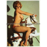Nude Showgirl Hella / Night-Cabaret Dorett - Kurfürstendamm (Vintage PC Berlin 1960s)