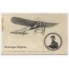 Aviation: Military Aviator Lieutenant Aquaviva Bleriot Monoplane (Vintage PC 1912)