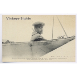 Aviation: French Pioneer Viator Léon Morane  Bleriot Pilot(Vintage PC 1910)