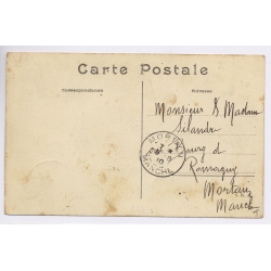 Aviation: Hubert Latham Antoinette Monoplane Belleyme Postmarked (Vintage PC 1910)