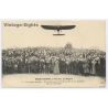 Aviation: Paris Madrid Race Departure Catastrophe Crash Crowd (Vintage PC 1911)