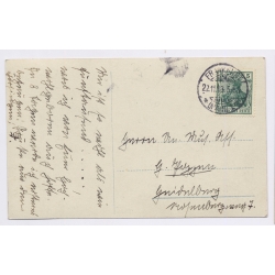 Aviation: Adolphe Pegoud Inverted Flight Bleriot Frankfurt Postmarked (Vintage RPPC 1913)