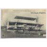 Aviation: Henry Farman Triplane Camp De Chalons Mourmelon Postmarked (Vintage PC 1909)