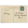 Aviation: Henry Farman Triplane Camp De Chalons Mourmelon Postmarked (Vintage PC 1909)