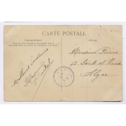 Aviation: Circuit De L'Est Lieutenants Cammermann Vuillerme Postmarked Algeria (Vintage PC 1910)