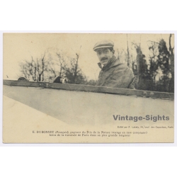 Aviation: Emile Dubonnet Traversie De Paris Tellier Monoplane Labaty (Vintage PC 1910)