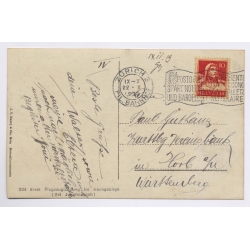 Aviation: Junfraujoch Swiss Air Force HAFELI DH3 Crash Postmarked (Vintage RPPC 1919)