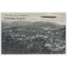 Aviation: Zeppelin Airship Over Baden-Baden Sofienruhe Panorama (Vintage PC 1912)