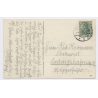 Aviation: Zeppelin Airship Over Baden-Baden Sofienruhe Panorama (Vintage PC 1912)
