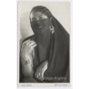 Egypt: Femme Indigène Veiled Arab Woman Ethnic (Vintage RPPC ~1930s)