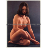 Nude Showgirl Silvia / Akt-Studio X - Kurfürstendamm (Vintage PC Berlin 1960s)
