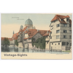 Nürnberg / Germany: Insel Schutt Synagogue (Vintage PC Litho 1903)