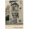 Nürnberg / Germany: Erker am Sebaldus Pfarrhof Gothic Bay Window (Vintage PC Litho 1903)