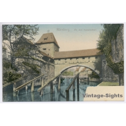 Nürnberg / Germany: An den Kasematten Fronveste Pegnitz River (Vintage PC Litho 1903)