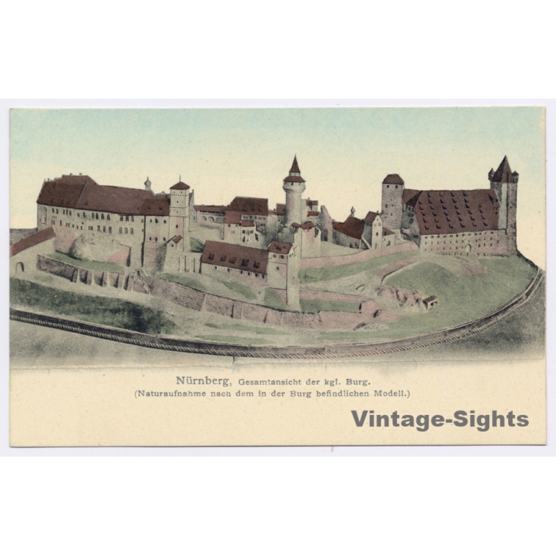 Nürnberg / Germany: Gesamtansicht Königliche Burg (Vintage PC Litho 1905)
