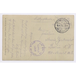 WWI German Feldpost: Artillery Soldiers In Russia Cannon Gun 88 Infanterie Division (Vintage RPPC 1916)