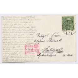 St. Pölten / Austria: Kremsergasse Electric Tramway Censorship Stamp (Vintage PC 1915)