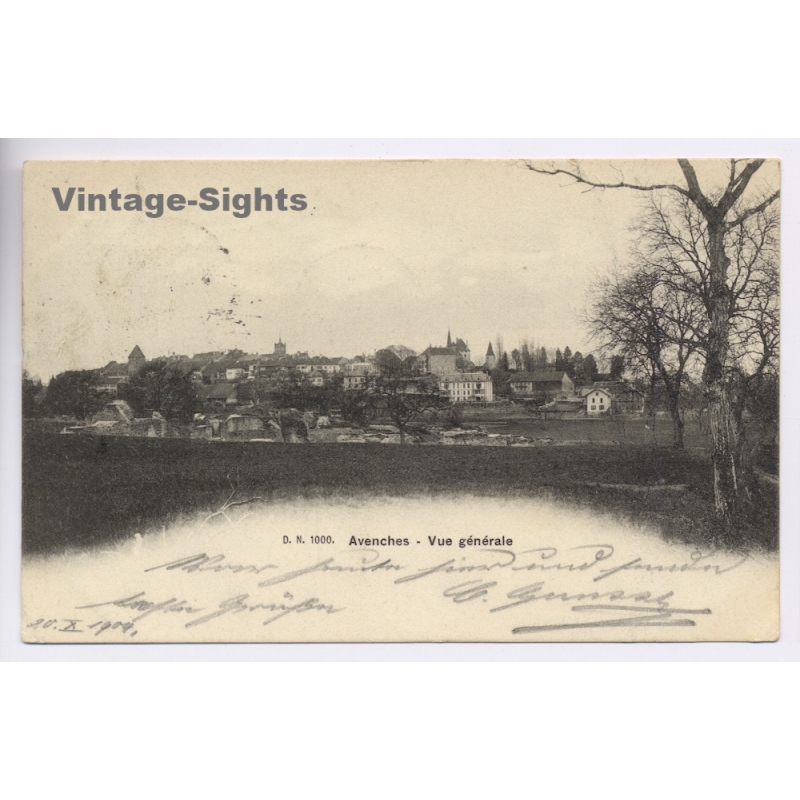 Avenches - Vaud / Switzerland: Panoramic Old Town View (Vintage PC 1904)