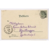 Filderstadt Bonlanden / Germany: Church Panorama Württemberg Stamp (Vintage PC Litho 1901)
