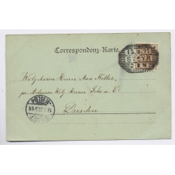 Steyr / Austria: Gruss Moonlight Night View Mondschein Correspondenz (Vintage PC 1897)