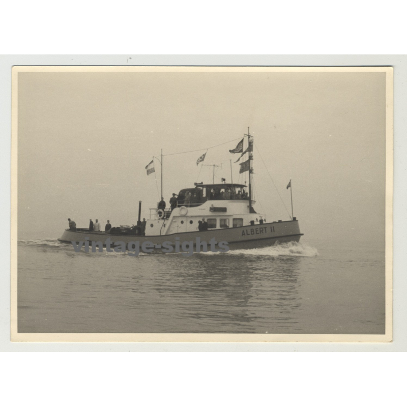 Binnenschlepper Albert II / Barge Albert II (Vintage Photo: Germany 1950s)