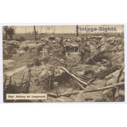 Langemark - Ypres / Belgium: WWI British Trench Soldiers Grave 4th (Vintage PC 1915)