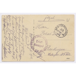 Vosges / France: WWI German Trench Position 30th Reserve Division Feldpost (Vintage PC 1916)
