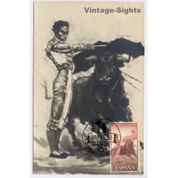 Spain: Bullfighting Matador - First Day Cancellation Maximum Card (Vintage RPPC 1960)