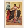 Spain: Bullfighting Torero Chamaco Tuser Back Pass - First Day Cancellation Maximum Card (Vintage PC 1960)