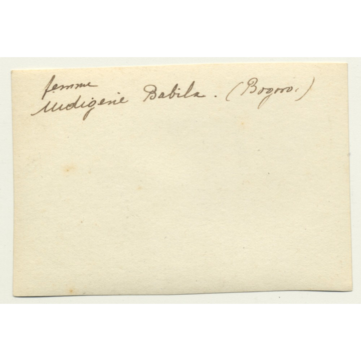 Congo-Belge: Indigenous Babila Woman & Baby / Lip Plate (Vintage Photo B/W ~1930s)