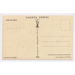 Spain: Bullfighting Pase Natural Tuser Chest Pass - Barcelona Exhibition 50 Cts Maximum Card (Vintage PC 1961)