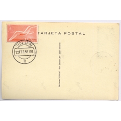 Colony Of Ifni / Spain: Jellyfish Sidi Ifni Postmark Maximum Card (Vintage RPPC 1958)