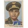 USSR Poland Maximun Card: Space Cosmonaut Valery Bykovsky Vostok 5 (Vintage PC 1963)