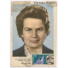 USSR Poland Maximun Card: Space Cosmonaut Valentina Tereshkova Vostok 6 Poznan Postmark (Vintage PC 1963)
