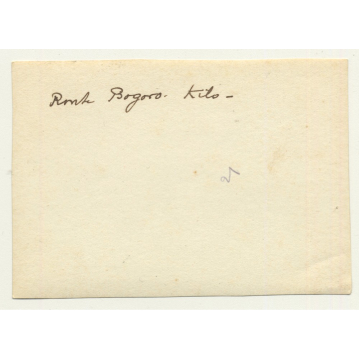 Congo-Belge: Indigenous Mine Workers / Route Bogoro - Kilo (Vintage Photo B/W ~1930s)