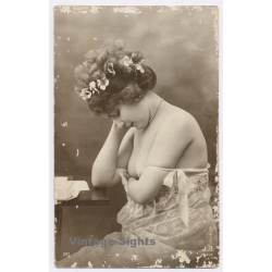Jean Agélou Paris: Nude Beauty JA 011 Boudoir Belle Epoque (Vintage RPPC 1900s/1910s)