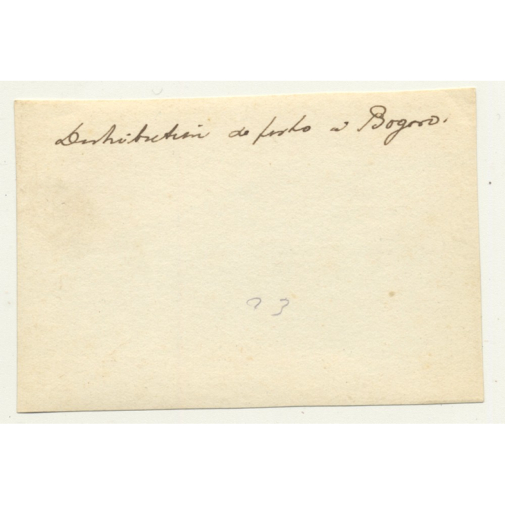 Congo-Belge: Colonial Master & Force Publique Soldiers / Bogoro (Vintage Photo B/W ~1930s)