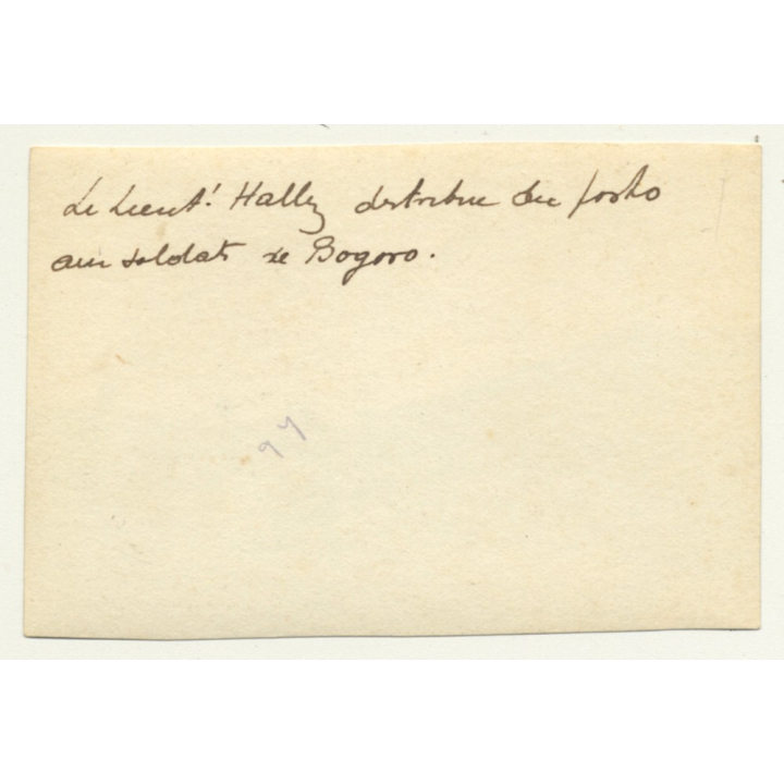 Congo-Belge: Colonial Master & Force Publique Soldiers *2 / Bogoro (Vintage Photo B/W ~1930s)