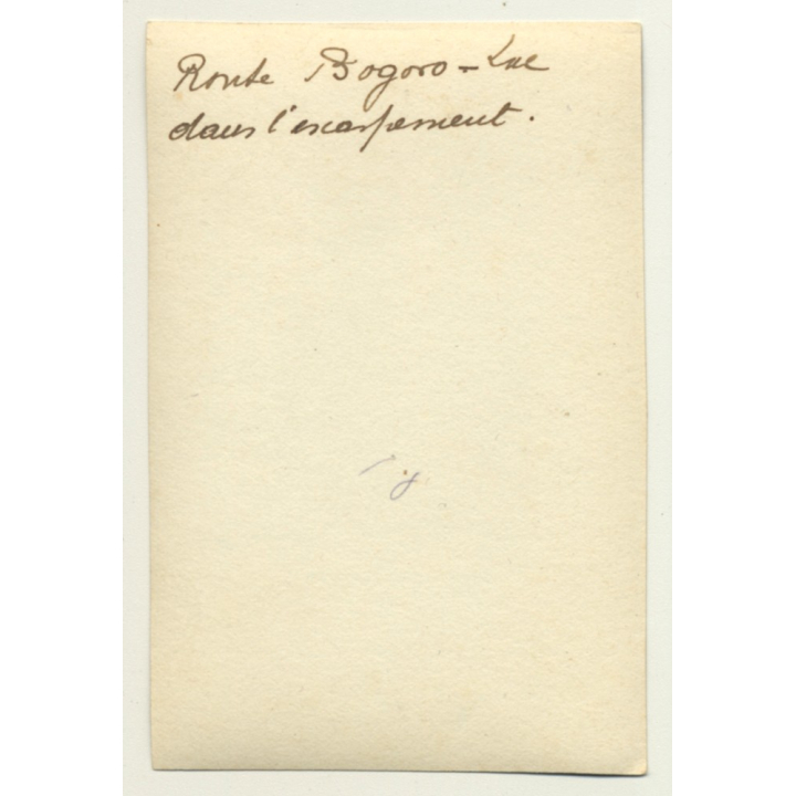 Congo-Belge: Colonial Master & Native Workers / Bogoro - Lué (Vintage Photo B/W ~1930s)