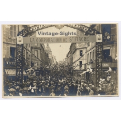 Chalon sur Saône / France: La Corporation de St. Fiacre Gardeners Guild Feast (Vintage RPPC 1920s)
