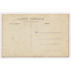 France: WWI Bomb Damage - Destroyed French Post Office Archive Ruins Gas Shell (Vintage RPPC 1910s)