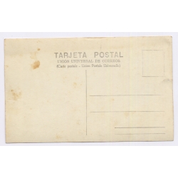 Spain: Cute Children Playing Toy Pistol Gun Ball Snapshot (Vintage RPPC ~1930s)