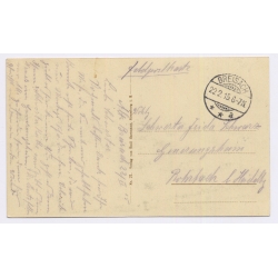 Breisach am Rhein / Germany: Poontoon Bridge St. Stephan WWI Feldpost (Vintage PC 1915)