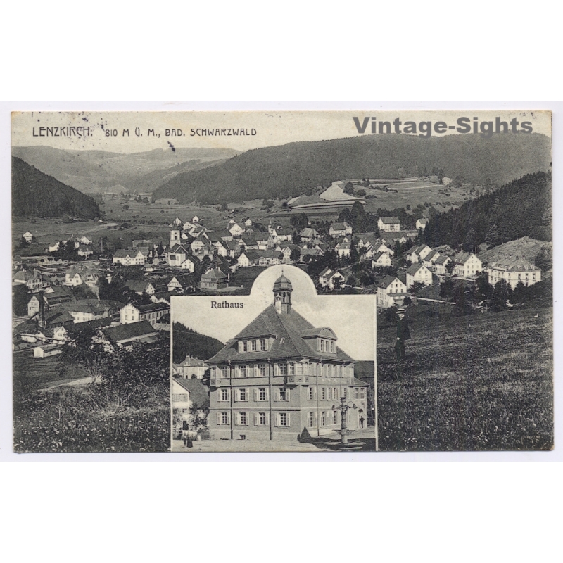 Schönmünzach - Murgtal / Germany: Cafe Pension Bellevue Black Forest (Vintage PC 1926)