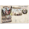 Gymnastics: Gruss Vom Turnfest Vater Jahn Gut Heil Stuttgart (Vintage PC Litho 1896)