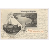 Boppard / Germany: Rheinschleife Hotel Spiegel Elberfeld Postmark (Vintage PC Litho 1901)