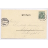 Boppard / Germany: Rheinschleife Hotel Spiegel Elberfeld Postmark (Vintage PC Litho 1901)