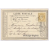 France: Early Postal Card 1874 Pargny Sur Saulx To Meuse 15 c Cérès Stamp (Vintage GC)
