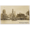 New York / USA: Skyline Woolworth Telephone Building Azor (Vintage RPPC 1920s)