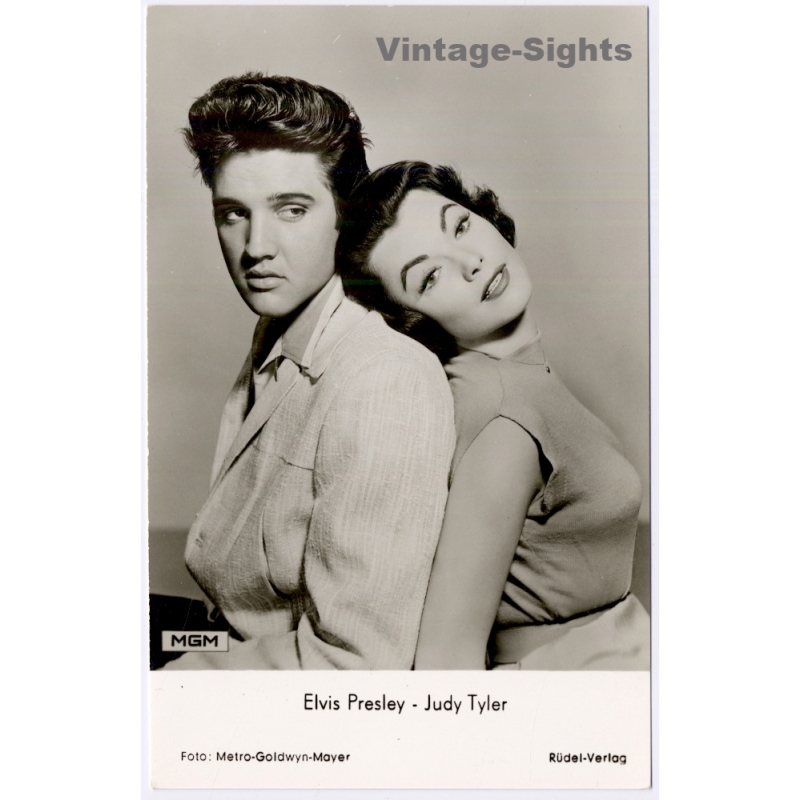 Elvis Presley - Judy Tyler : Jailhouse Rock MGM (Vintage RPPC 1950s)